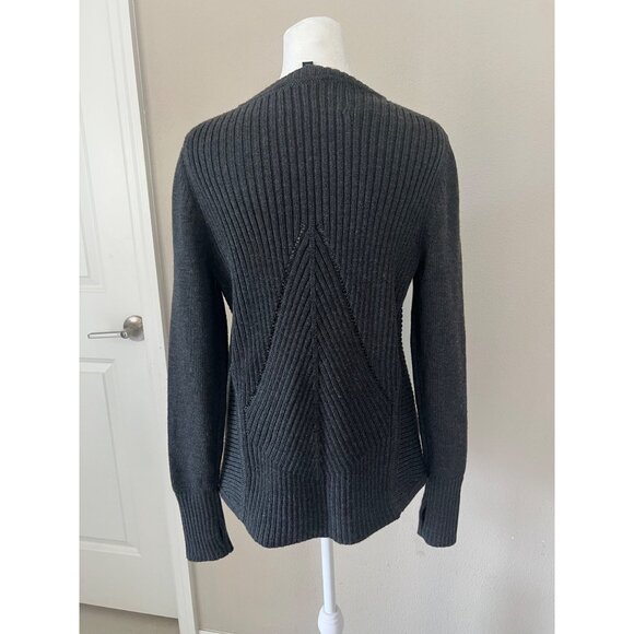 ATHLETA womens athleisure pullover knit sweater nylon front SMALL/MEDIUM - Picture 6 of 8